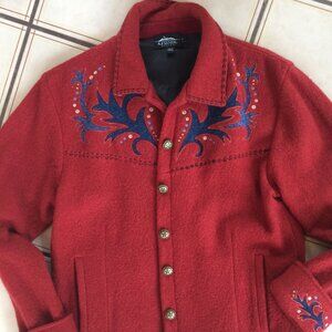 Icelandic Wool Jacket Red